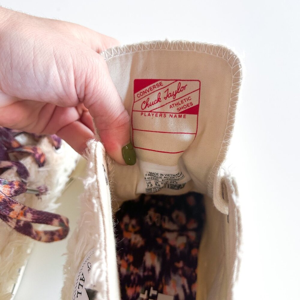 NWOB Converse x Isabel Marant Chuck 70 Textured Wedge High Top Sneakers Size 7.5 - Picture 10 of 10